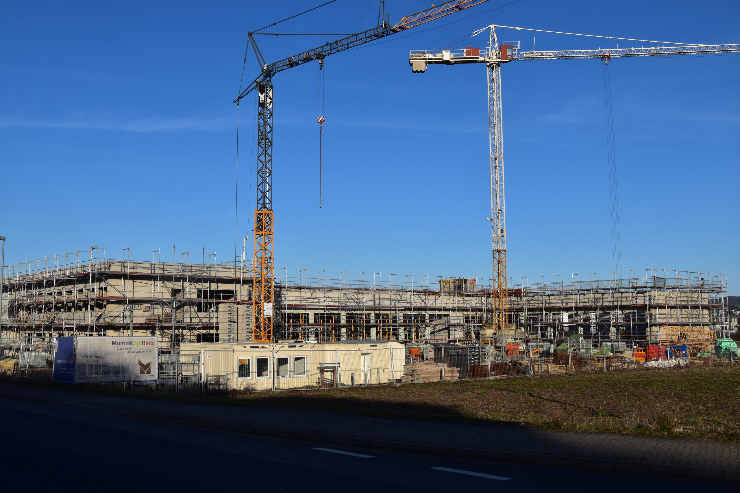 Neues vom Bau der neuen Feuerwache 3 in Koblenz (23.02.2022)